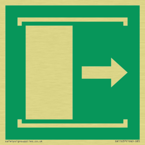 E033 safe condition door slides right to open